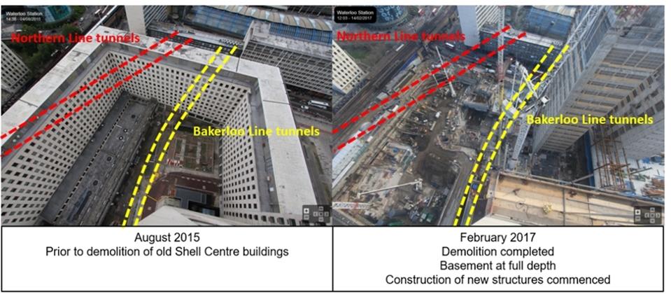 Monitoring demolition of Shell Centre