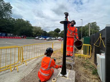 GNSS Base Station Installation for Rail Monitoring