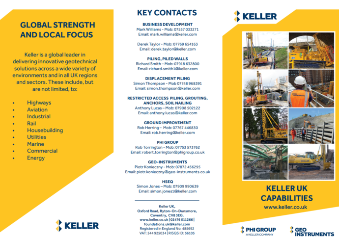 Keller Capabilities brochure 2022