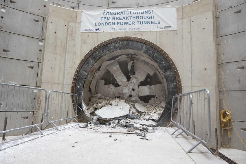 LPT TBM "Christine" breaks through into Eltham shaft.