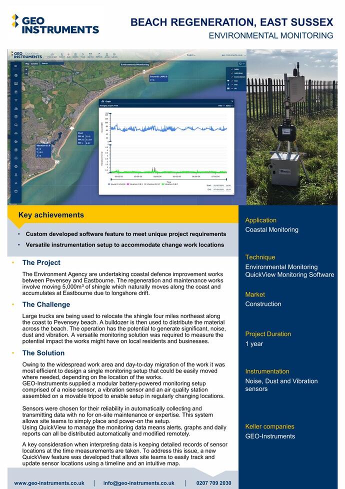 Case Study - Beach Regeneration, East Sussex