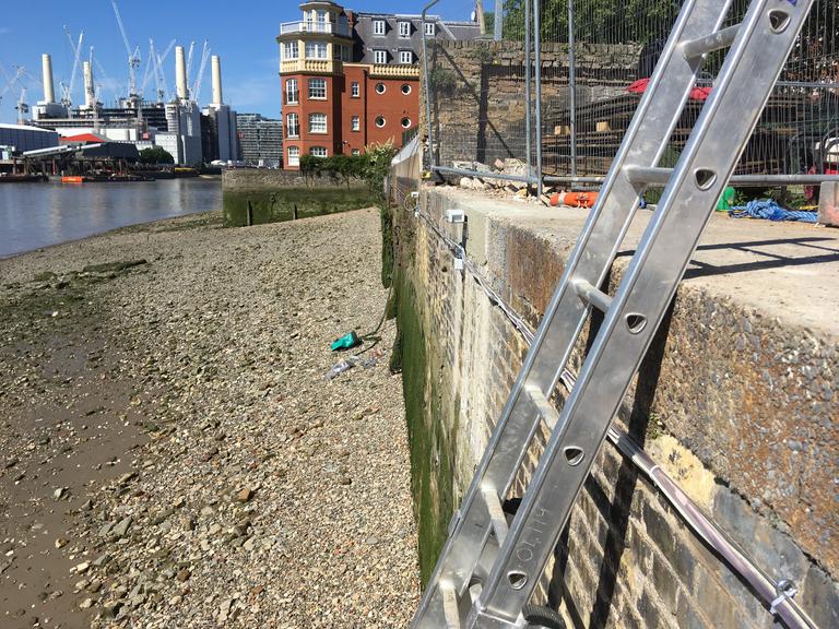 HLC spotlight river wall